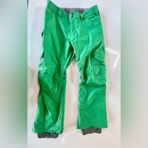 Burton 2.0 Covert Pants Mens green Insulated Snowboard Ski Outdoor Dryride Large